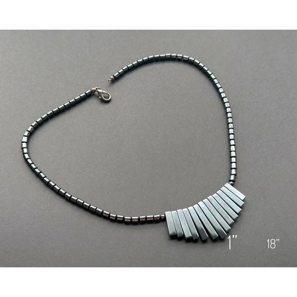 Hematite Necklace Lot of 4 - Picture 4 of 7